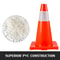 Traffic Safety Cones, Reflective Parking Cones with Stable PVC Base for Driveway, Road Work, Construction & Hazard Zone