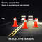 Traffic Safety Cones, Reflective Parking Cones with Stable PVC Base for Driveway, Road Work, Construction & Hazard Zone