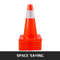 Traffic Safety Cones, Reflective Parking Cones with Stable PVC Base for Driveway, Road Work, Construction & Hazard Zone