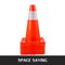 Traffic Safety Cones, Reflective Parking Cones with Stable PVC Base for Driveway, Road Work, Construction & Hazard Zone