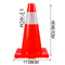 Traffic Safety Cones, Reflective Parking Cones with Stable PVC Base for Driveway, Road Work, Construction & Hazard Zone