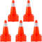 18" Orange Traffic Cone with Reflective Collars, 20-Pack PVC Safety Road Parking Cones for Hazard Construction