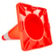 18" Orange Traffic Cone with Reflective Collars, 20-Pack PVC Safety Road Parking Cones for Hazard Construction