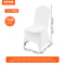 Universal Stretch Spandex Folding Chair Covers 100Pack Washable Arched Front Slipcovers For Wedding 7