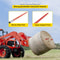 43 Bale Hay Spike Red Coated HighStrength Spear With Hex Nut Sleeve For Quick Attach To Tractors L 6