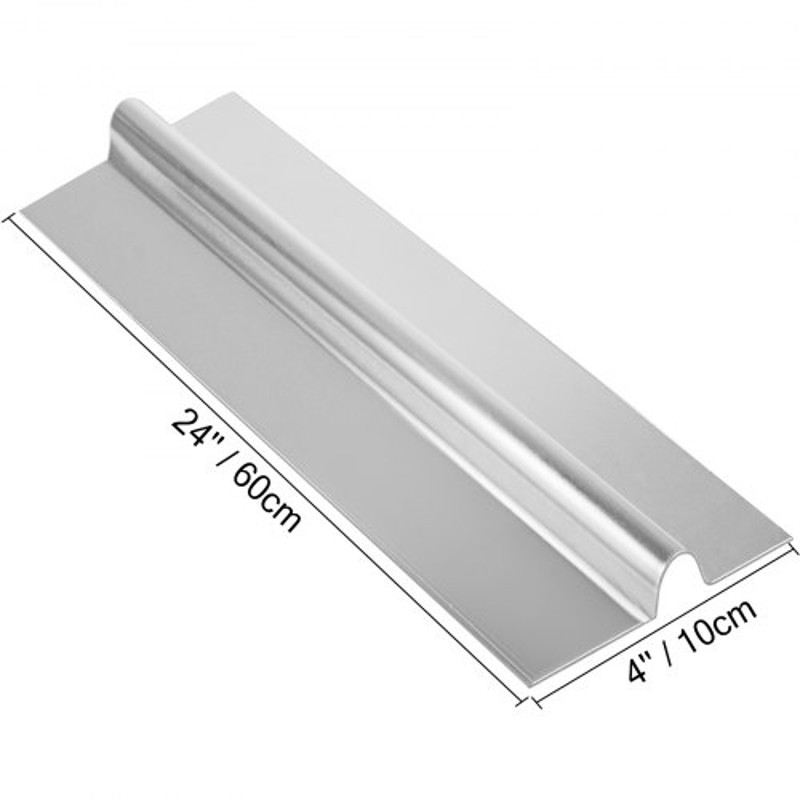 2ft Aluminum PEX Heat Transfer Plates (100pcs), 1/2 Inch Compatible Radiant Floor Plates with U-Shape Design