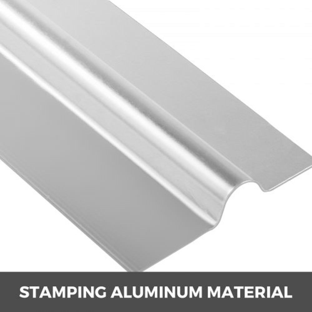 2ft Aluminum PEX Heat Transfer Plates (200 Pcs), 1/2 Inch Radiant Floor Heating Plates for PEX Tubing
