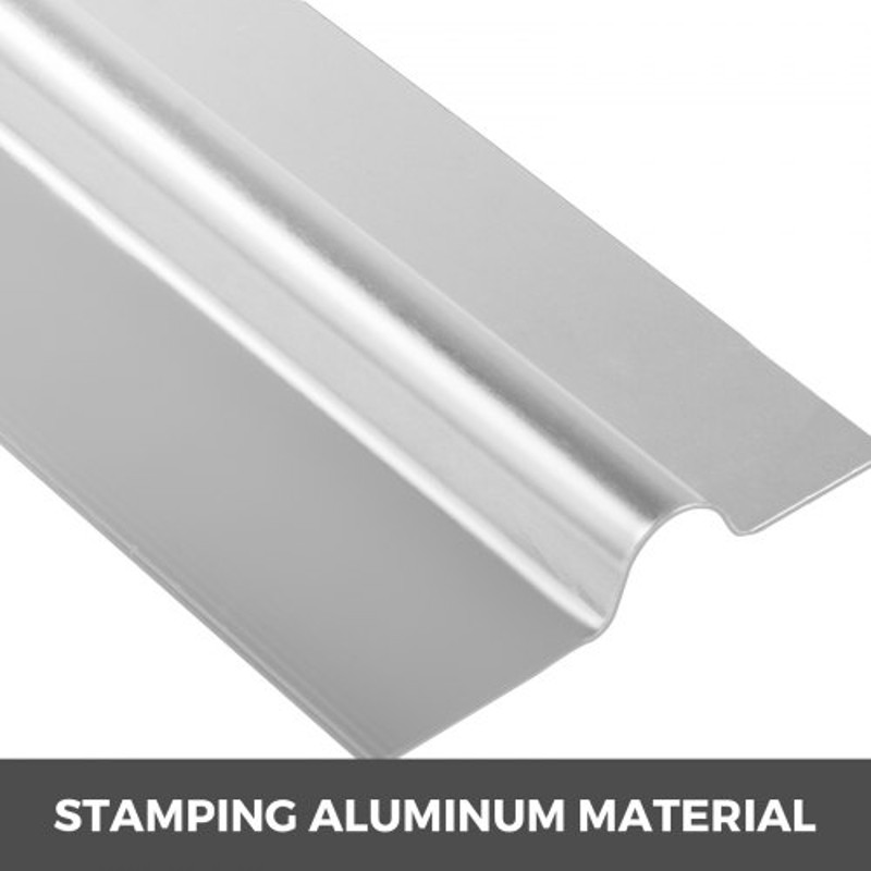 2ft Aluminum PEX Heat Transfer Plates (200 Pcs), 1/2 Inch Radiant Floor Heating Plates for PEX Tubing