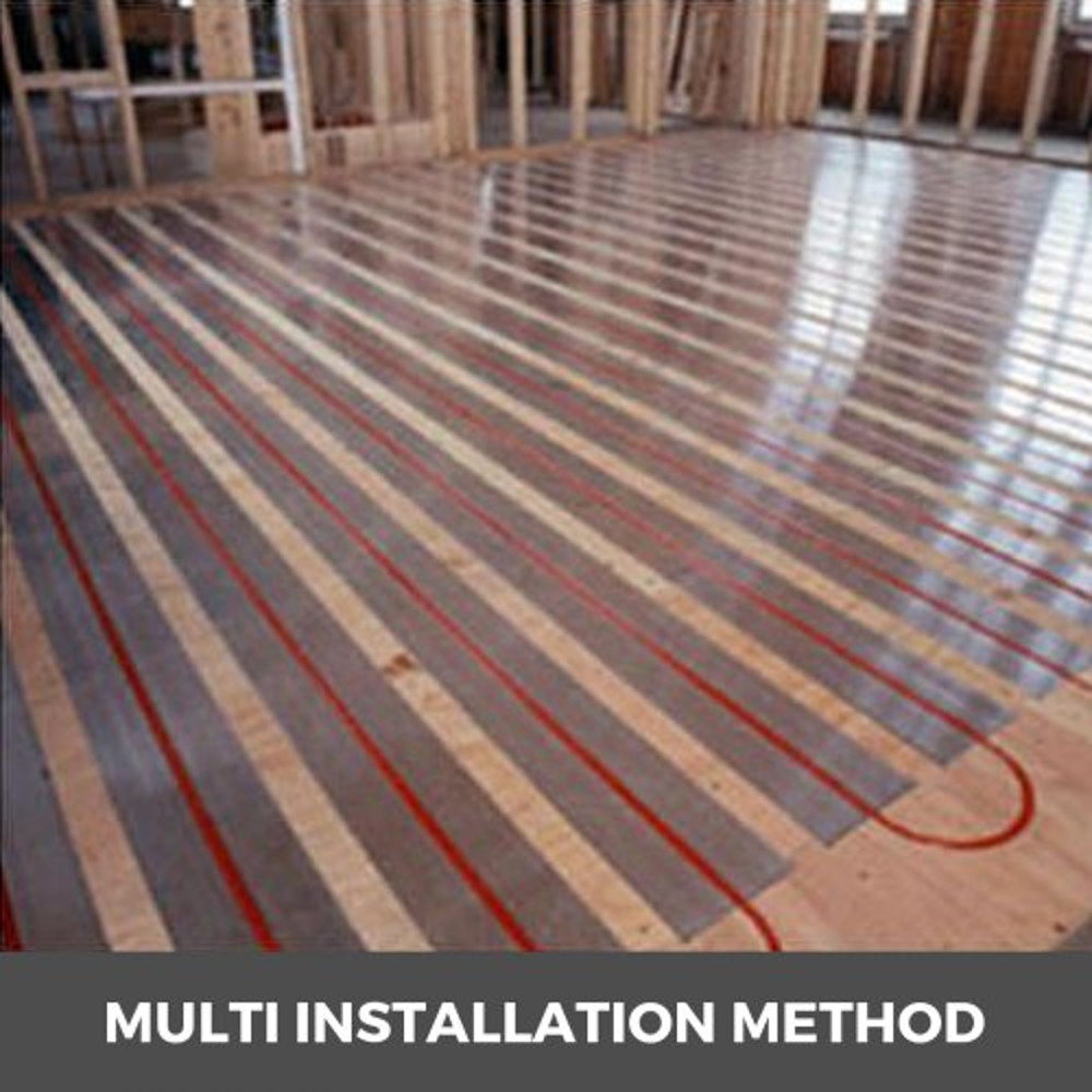 2ft Aluminum PEX Heat Transfer Plates (200 Pcs), 1/2 Inch Radiant Floor Heating Plates for PEX Tubing