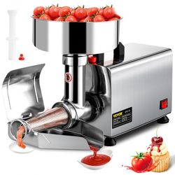 electric tomato milling machine, stainless steel tomato press & strainer with 90-160 kg/h pure copper motor.