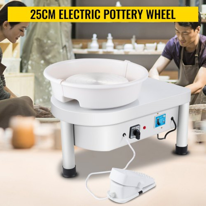 280W 25cm Electric Pottery Wheel Ceramic Machine For Clay Art Craft DIY 110V 1