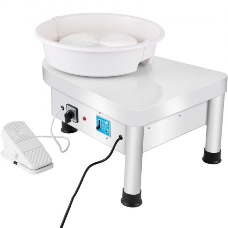 280W 25cm Electric Pottery Wheel Ceramic Machine For Clay Art Craft DIY 110V 8