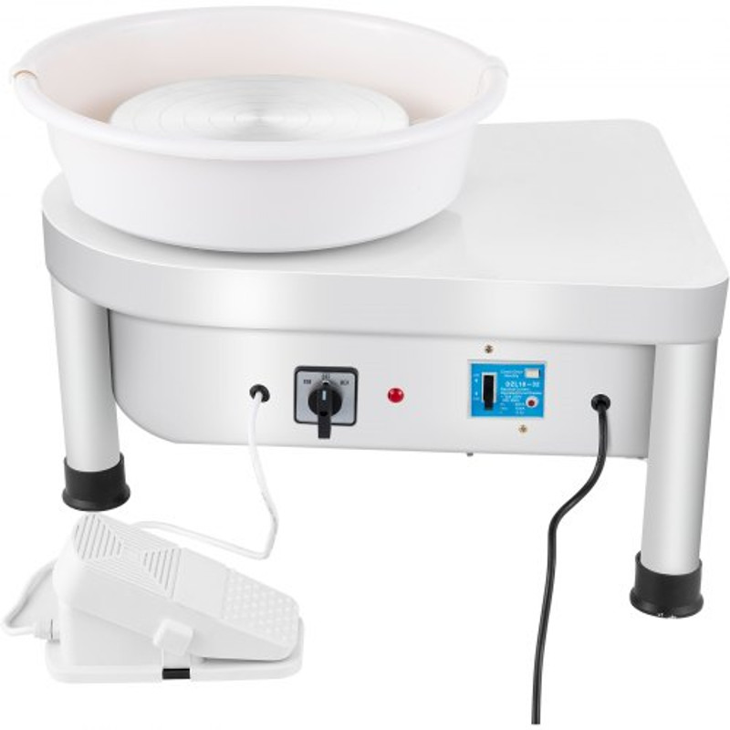 280W 25cm Electric Pottery Wheel Ceramic Machine For Clay Art Craft DIY 110V 7