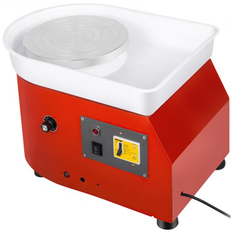25cm Pottery Wheel 350W Electric Ceramics Clay Forming Machine With Aluminum Alloy Wheel DIY Tool 7