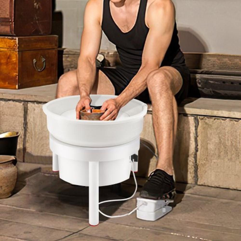 450W Electric Pottery Wheel For Adults Pottery Forming Machine With Foot Pedal For DIY Clay Art Cra 0