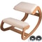 Ergonomic Kneeling Chair for Better Posture, Heavy Duty Wooden Kneeling Stool for Office, Meditation & Home Use