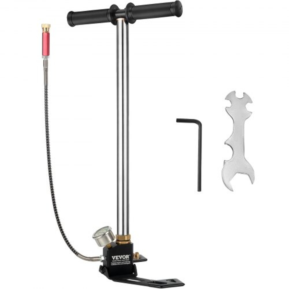 4500PSI PCP Air Pump 3Stage High Pressure Hand Pump For Airguns Rifles Inflatables 1
