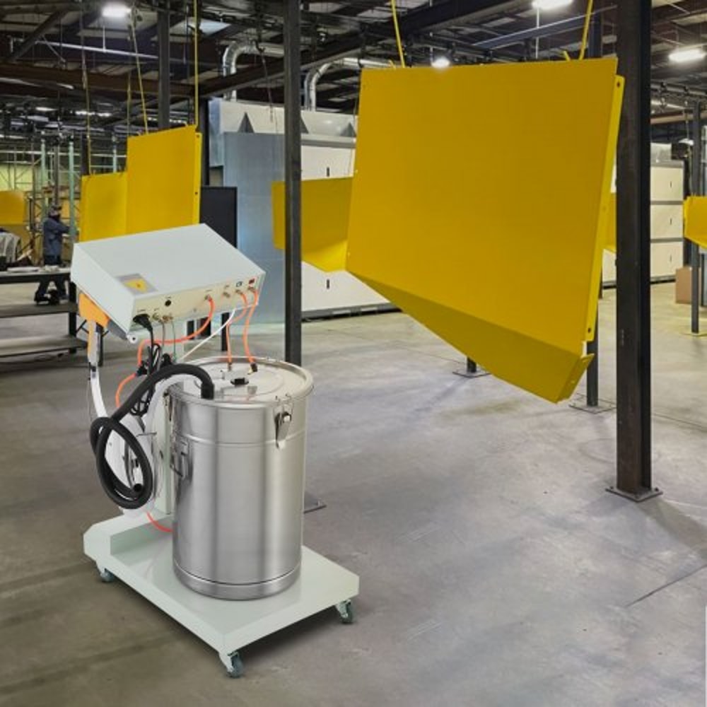 40W 50L Electrostatic Powder Coating Machine With Spray Gun 550gmin WX101 System 0