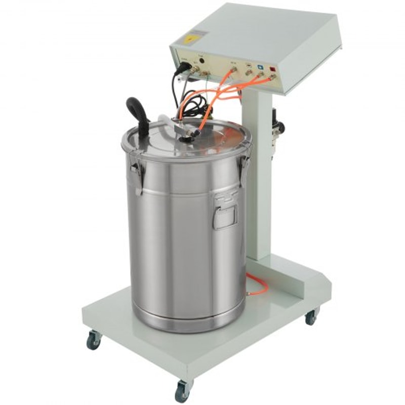 40W 50L Electrostatic Powder Coating Machine With Spray Gun 550gmin WX101 System 7