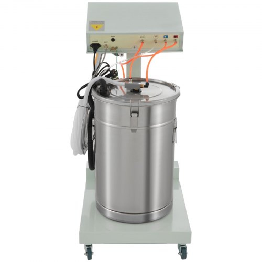 40W 50L Electrostatic Powder Coating Machine With Spray Gun 550gmin WX101 System 8