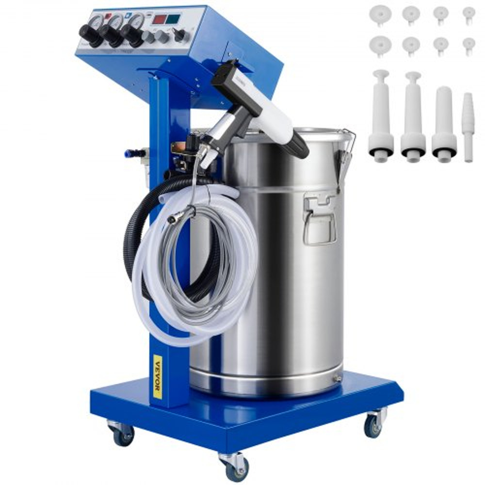 50W 45L Electrostatic Powder Coating Machine With Spraying Gun 450gMin WX958 Powder Coating System 1