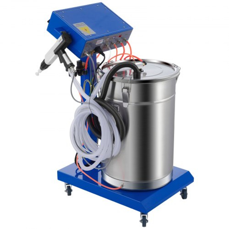 50W 45L Electrostatic Powder Coating Machine With Spraying Gun 450gMin WX958 Powder Coating System 7