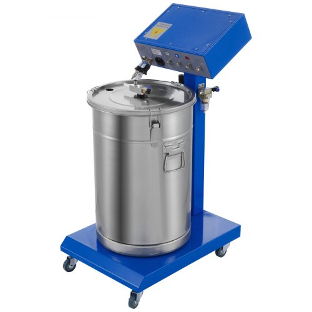 50W 45L Electrostatic Powder Coating Machine With Spraying Gun 450gMin WX958 Powder Coating System 8