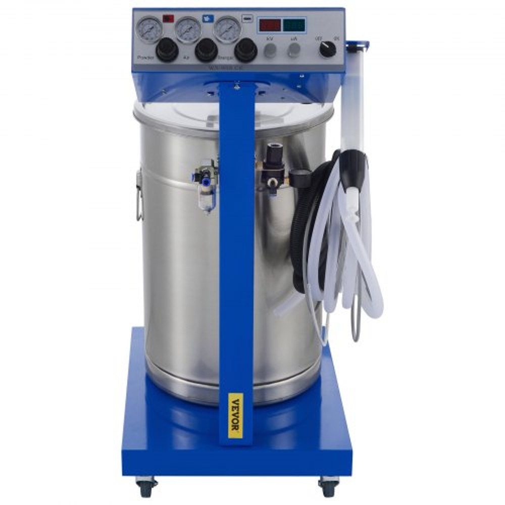 50W 45L Electrostatic Powder Coating Machine With Spraying Gun 450gMin WX958 Powder Coating System 9