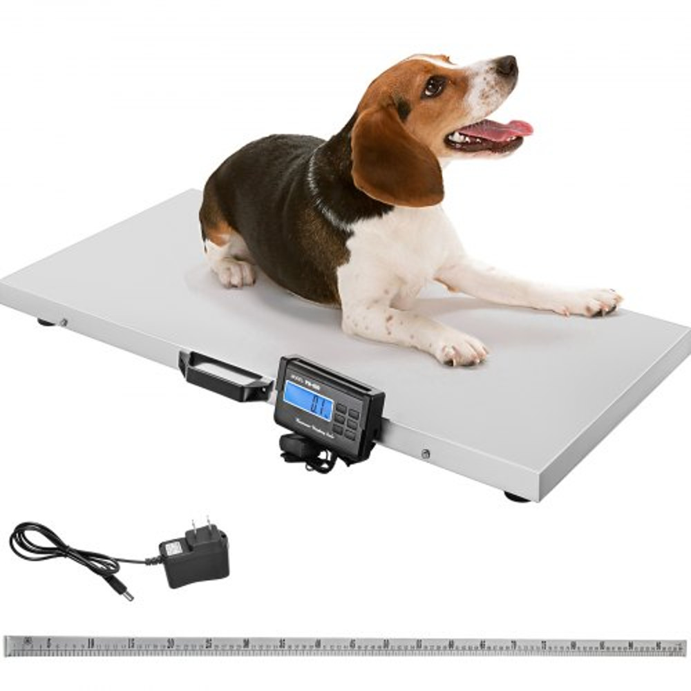 Large Pet Vet Scale 1100LB Digital Livestock Scale With Stainless Steel Platform For Dogs Hogs Shee 1