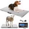 880LB Stainless Steel Vet Scale, Heavy-Duty Digital Livestock Scale for Large Animals, Dogs, Pigs & Goats