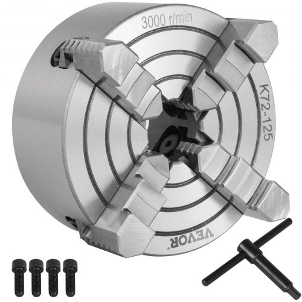 Lathe Chuck Jaw Independent Reversible Jaw, Precision Metal Lathe Chuck for Turning Machine Accessories