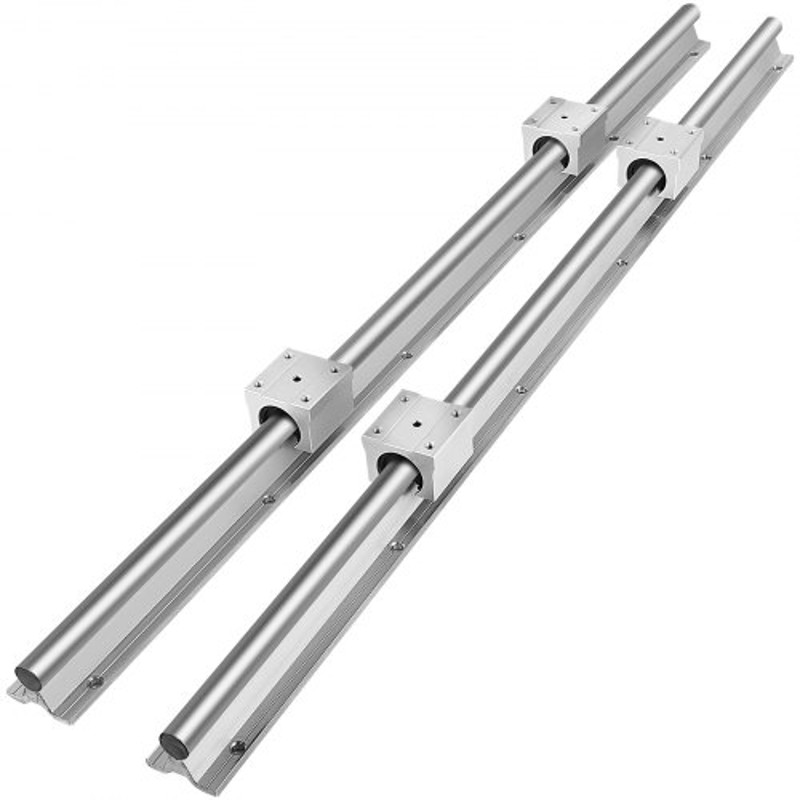 Linear Rail Set with SBR Bearing Blocks, Linear Slide Guide Rail for CNC Machines, 3D Printers, Automation Equipment