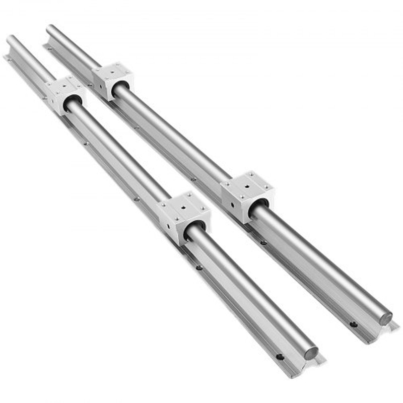 Linear Rail Set with SBR Bearing Blocks, Linear Slide Guide Rail for CNC Machines, 3D Printers, Automation Equipment