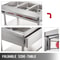 Commercial Electric Food Warmer Pot Steam Table Quart/Pan with Lids, Cutting Board, Food Grade Stainless Steel Serving