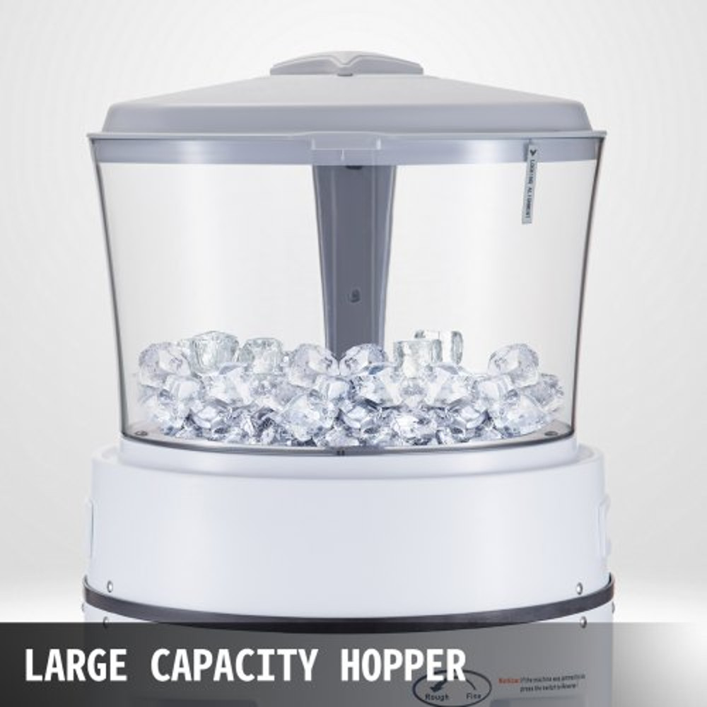 Commercial Ice Shaver Crusher, LBS Hopper, Tabletop Electric Snow Cone Maker, 320 RPM, Perfect for Events, Snack, Bars