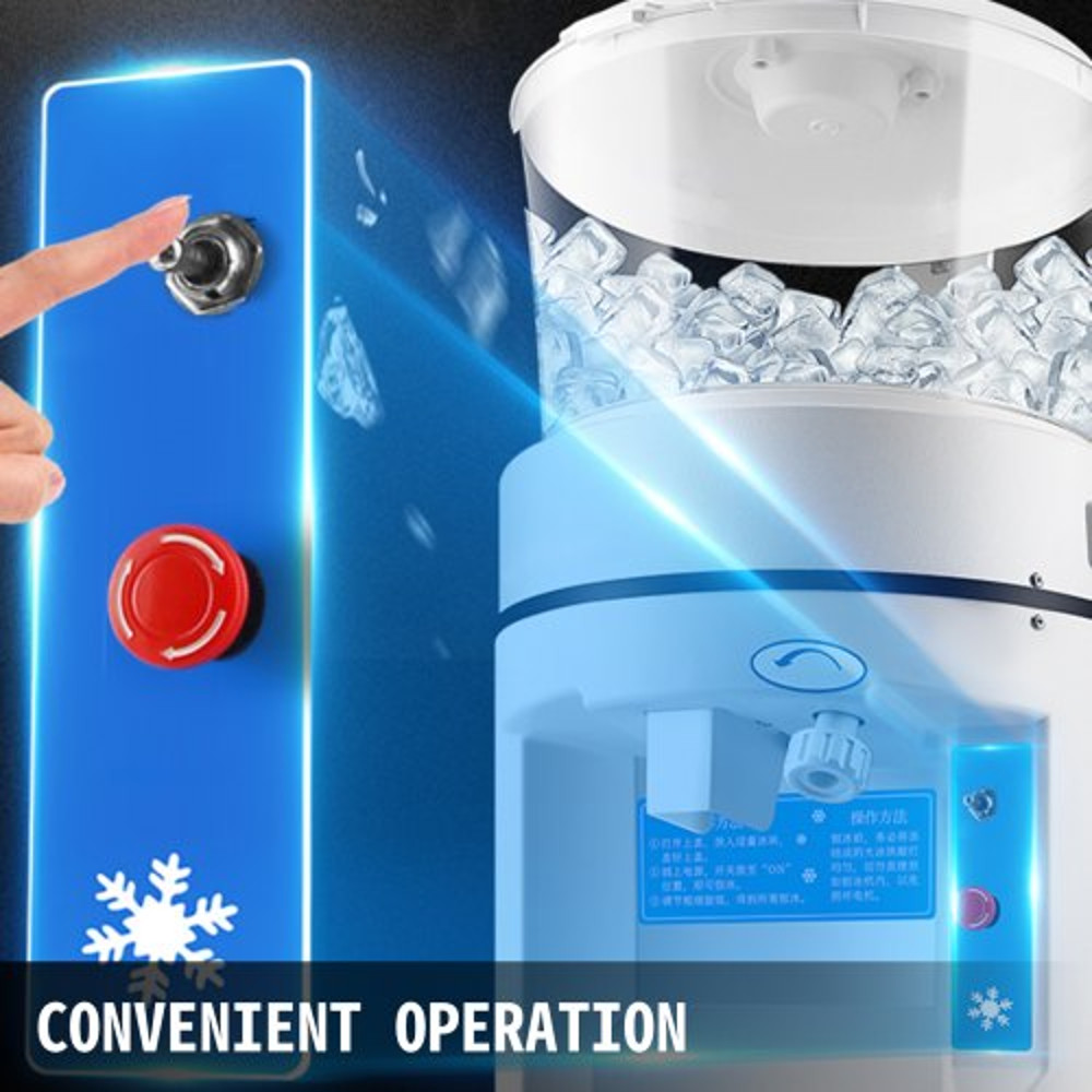 Commercial Ice Shaver Crusher, LBS Hopper, Tabletop Electric Snow Cone Maker, 320 RPM, Perfect for Events, Snack, Bars