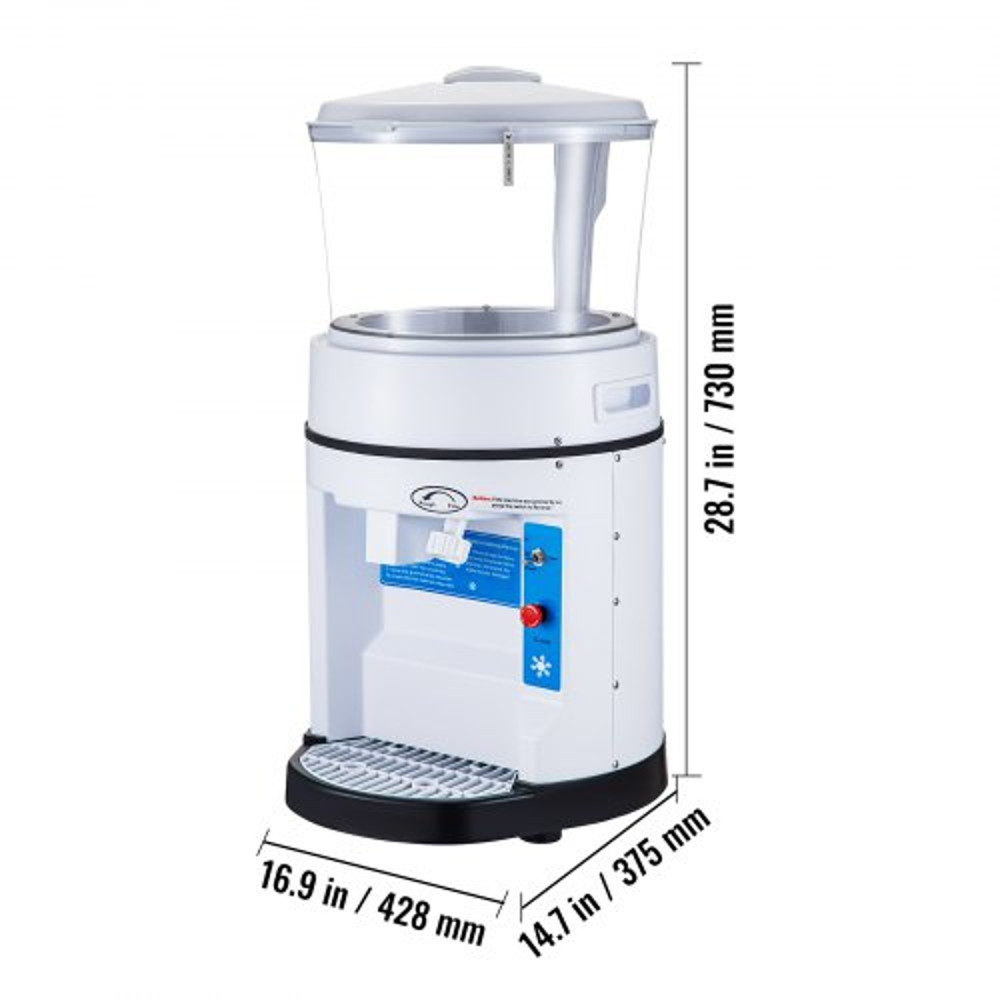 Commercial Ice Shaver Crusher, LBS Hopper, Tabletop Electric Snow Cone Maker, 320 RPM, Perfect for Events, Snack, Bars