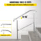 Stainless Steel Transitional Handrail Adjustable For 23 Steps 441lb Capacity IndoorOutdoor Step Rai 3