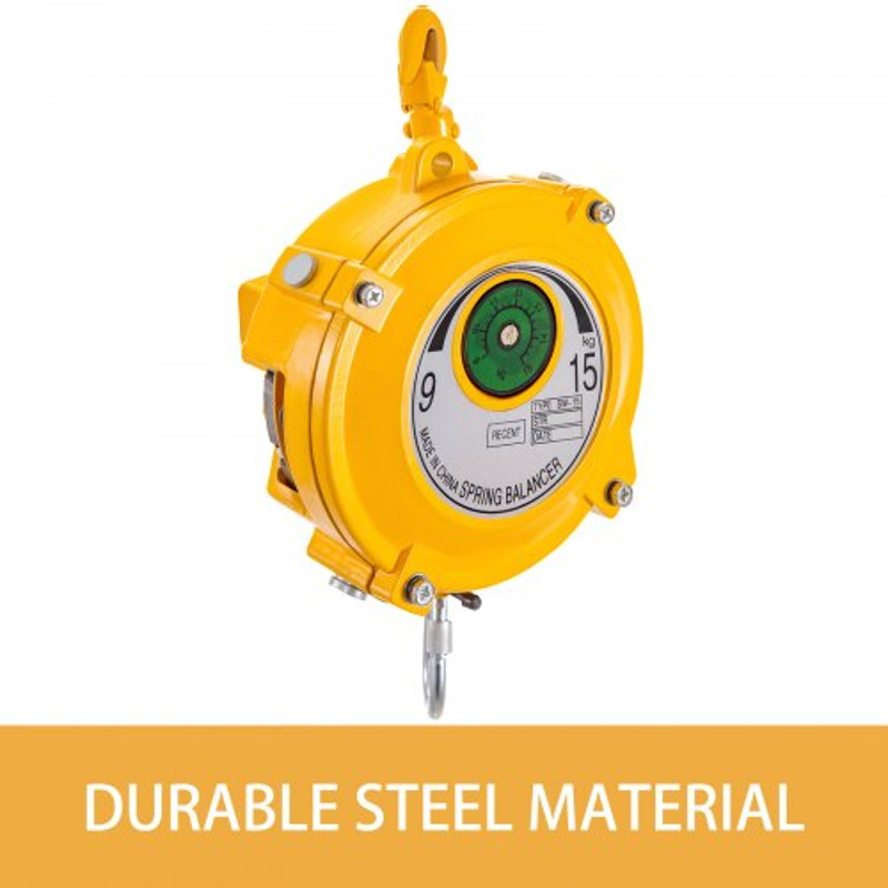 1.5m Length Tool Balancer with Hook & Wire Rope, Adjustable Retractable Hanging Equipment for Tools