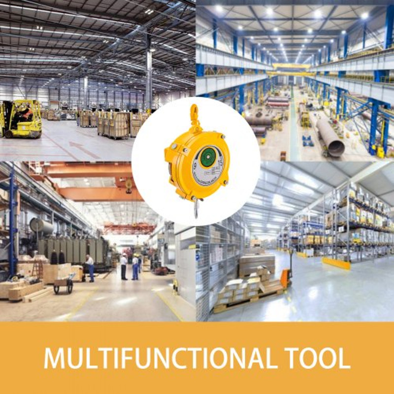 1.5m Length Tool Balancer with Hook & Wire Rope, Adjustable Retractable Hanging Equipment for Tools