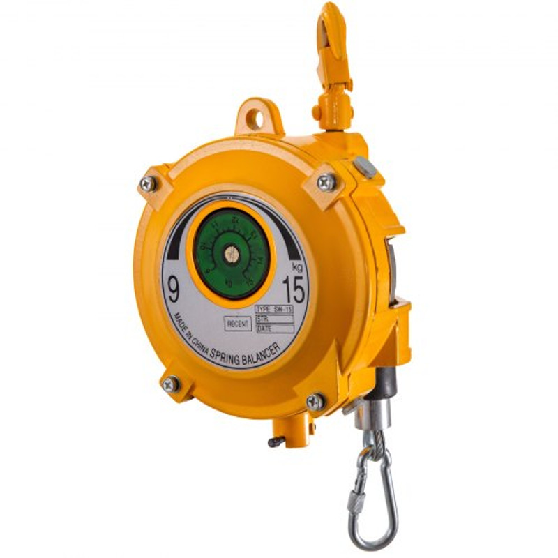 1.5m Length Tool Balancer with Hook & Wire Rope, Adjustable Retractable Hanging Equipment for Tools