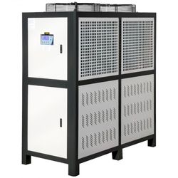 air-cooled water chiller w/ micro-computer control, industrial capacity 15hp chiller machine w/ finned condenser