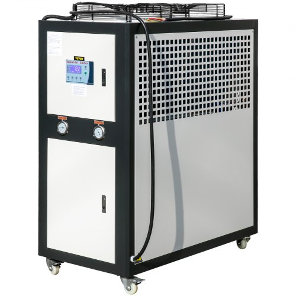 6Ton AirCooled Water Chiller Finned Condenser MicroComputer Control 53L Stainless Steel Water Tank 1