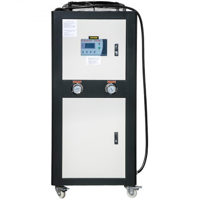 6Ton AirCooled Water Chiller Finned Condenser MicroComputer Control 53L Stainless Steel Water Tank 7