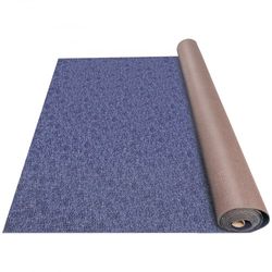 6x29.5 ft deep blue marine carpet, waterproof outdoor rug with non-slip backing for boats, patios & decks