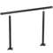 4 FT Handrails For 14 Steps Adjustable Angle Black Aluminum Stair Hand Rail For The Elderly  Outdoo 8