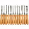 12Piece Wood Lathe Chisel Set 334Inch HSS Blades For Wood Carving Root Carving Furniture Making 2