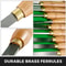 Woodworking Lathe Chisel, High-Speed Steel Wood Lathe Cutting & Carving Tools for Hardwood, Bonus Chisel & Wooden Tool