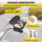 Commercial Pressure Washer Surface Cleaner with Nozzles, 4000 PSI Max, Stainless Steel Frame, Swivel Dual Handle