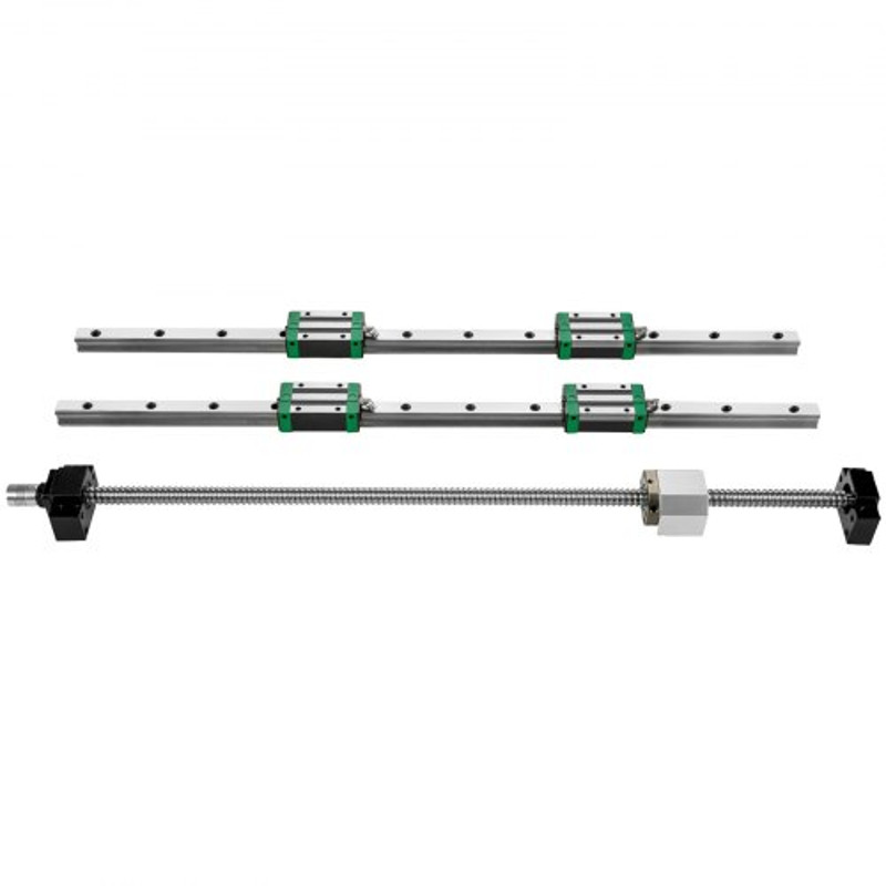 Precision Linear Guide Rail Set 2x HGR201000mm Rails RM1605 Ballscrew 4 Blocks End Supports For CN 7